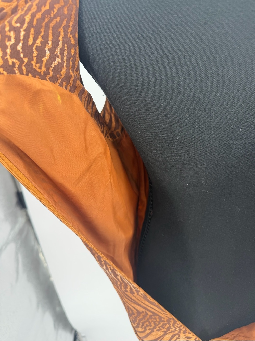 Spenser Jeremy Brown Animal-Print Sleeveless Maxi Dress silk leopard Y2K - Picture 8 of 10